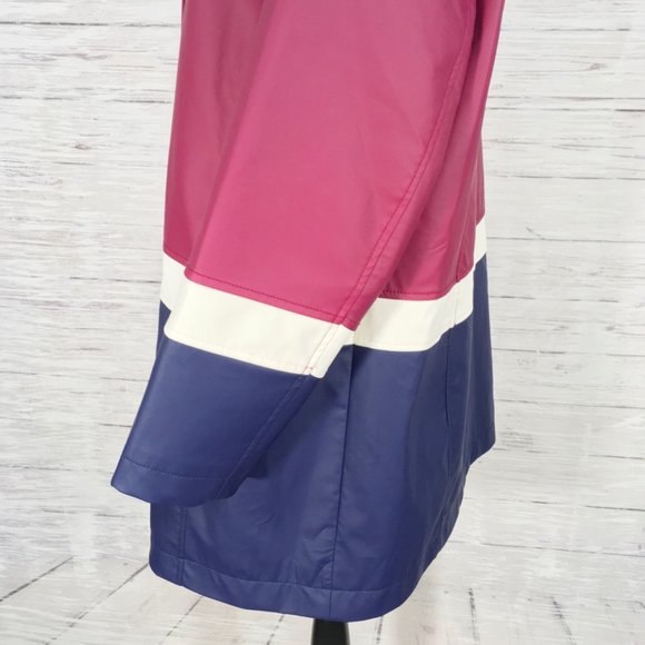 Talbots ~ Water Resistant Rain Full Zip Hooded Coat Jacket 1 Plus Petite - Picture 10 of 13